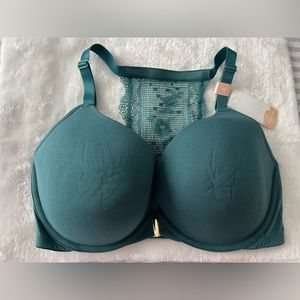 Front-Close Cotton Boost Plunge Bra - 38F